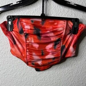 SHEIN Red and Black crop topp